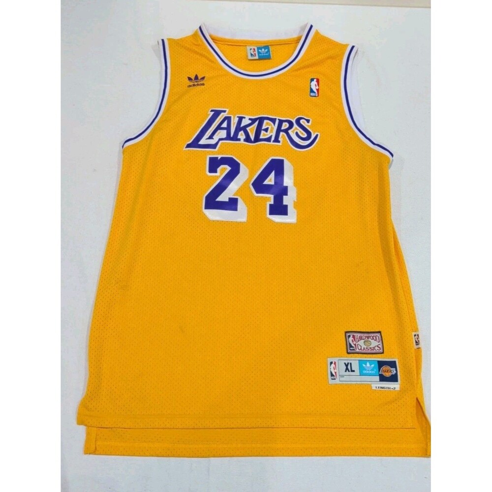 Kobe Bryant #24 Adidas NBA LA Lakers Hardwood Classics Jersey Men’s Size XL +2